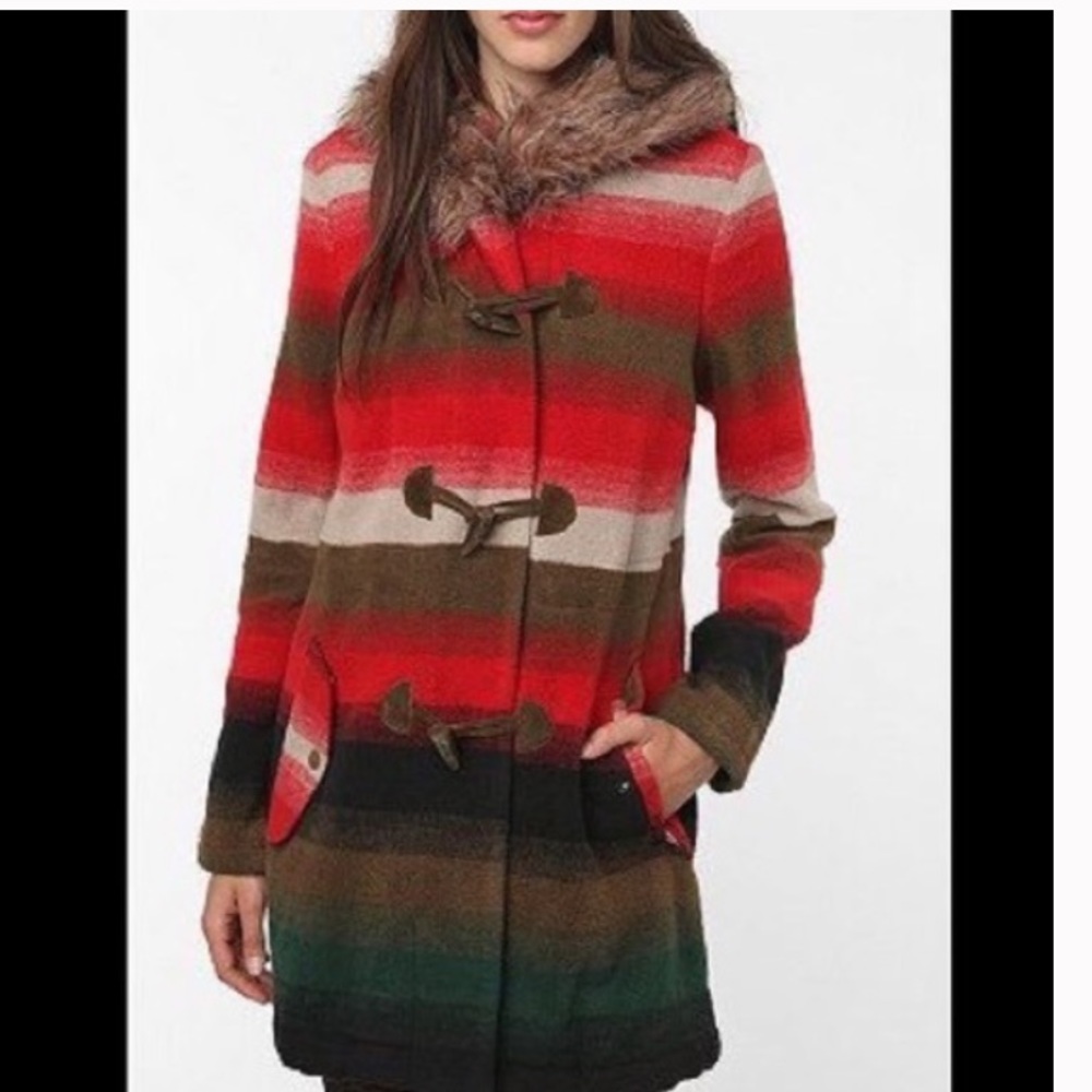 Bb Dakota Toggle Striped Jacket, Southwestern - image 1